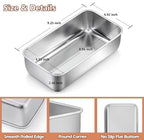 LIANYU 20 Pack Loaf Pans for Baking Bread, 9x5 Inch Bread Baking Pans, Stainless Steel Loaf Tin for Meatloaf, Banana Sourdough, Dishwasher Safe
