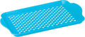 OGGI Anti Slip Serving Tray with Handles- Blue Rectangle Serving Tray - Ideal for Eating, Breakfast, Food Tray, Appetizer, Serving
