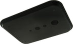 Carlisle FoodService Products Cafe Plastic Fast Food Tray, 14" x 18", Black (Pack of 2)