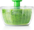 OXO Good Grips Salad Spinner - Large, Green Lettuce & Fruit Washer, BPA-Free, Easy One-Hand Pump (Pack of 4)
