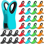 30 Pack Chip Clips Bag Clips, Multicolor Magnetic Clip for Food and Other Packages, Multipurpose Refrigerator Magnet Clip, Office Paper Clamps
