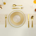 Gold Silverware Set, 40 Piece Flatware Cutlery Set for 8,18/0 Stainless Steel Utensils,Mirror Polished Modern Tableware for Home & Kitchen Dining Wedding, Party