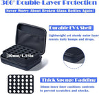 Insulin Fridge Holder Storage Case Insulin Vial Protector Holder Insulin Cooler Travel Case Organizer Fits Standard 10ml U-100 Vials 30-Slot,Black (30 Slots)