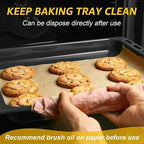100Pcs 16x24 In Unbleached Parchment Paper Sheets - Heavy Duty Precut Baking Paper, Non-Stick & Non-Toxic for Air Fryer, Oven, Steaming - Bake Cookies, Cake, Bread
