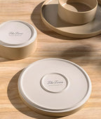 TheTerra Ceramic Dinnerware Sets for 6, 18 Pieces Porcelain Lightweight Plates and Bowls Sets, Scratch Resistant Dish Set, Oven & Microwave & Dishwasher Safe, Ivory Cream