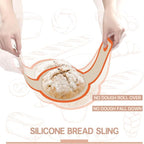 Silicone Bread Sling for Dutch Oven, 2 PCS Non-Stick & Easy Clean Reusable Silicone Baking Mat with Long Handles, Easy to Transfer Sourdough Bread Oval and Round