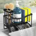 Fssvcd Maifan Sink Caddy Sponge Holder for Kitchen with Brush Holder and Stainless Steel Self Drain Tray, Rustproof Kitchen Sink Organizer for Sponge, Soap Dispenser Storage Accessories