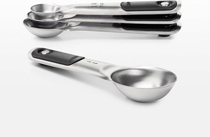 OXO Good Grips Stainless Steel Measuring Cups and Spoons 8-Piece Set,4 Cups and 4 Spoons,(Pack of 2)