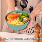 Unbreakable Wheat Straw Cereal Bowls Set of 4, 24 OZ Microwave and Dishwasher Safe Lightweight Soup and Salad Bowl Sets, Reusable Dessert Bowls for Rice, Pasta, Snack, Fruit, BPA Free
