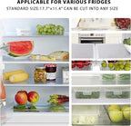 9 Pack Washable Waterproof Fridge Liners and Drawer Mats, Refrigerator Shelving Pads in White