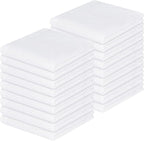 Homaxy 100% Cotton Waffle Weave Kitchen Dish Cloths, Ultra Soft Absorbent Quick Drying Dish Towels, 12 x 12 Inches, 18-Pack, White
