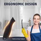 FOOGWEE Hard Bristle Crevice Cleaning Brush - Home Cleaning Tools, Multi-Purpose Crevice Supplies for Kitchen, Bathroom, Toilet, Window, Vehicle, Faucets, Grout, Home (3, Black)