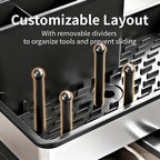 Sink Caddy, Stainless Steel Sink Caddy with Brush Holder, Kitchen Sink Caddy Dishcloth Rack and Holds Soap Dispenser, Sink Organizer Auto-Drain Rustproof Countertop Organizer (White)