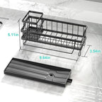 Sponge Holder for Kitchen Sink - Countertop Rustproof Stainless Steel, Kitchen Gadgets Accessories, Sink Caddy