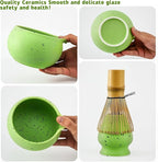 Matcha Whisk Set,5 Pcs Matcha Set,Matcha Kit for Ceremony,Tradition Tea Set for Making Breakfast/Latte,Matcha Whisk Set with Bowl(Chawan)/Whisk and Stainless Sifter,Gift for Family/Friend