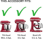 KitchenAid Ksmpexta Gourmet Pasta Press Attachment with 6 Interchangeable Pasta Plates, White