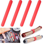 4 Pcs Silicone Storage Band for Baking Mats Wrapping Paper Clamps Silicone Roll Holder Flip Wraps Gift Poster Paper Roll Holder Slap Bands for Christmas Storage Organization
