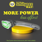 Smilyeez Replacement for Scotch Brite Brush, 4-Pack, Makes Your Dishwand Like New, Dishwand Brush Refills, Scotch Brite Brush Replacement, Easy to Install (2 Packs)