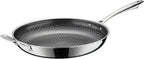 Cuisinart FusionElite+ Hybrid Nonstick Tri-Ply Stainless Steel Skillet, 12″ Skillet Frying Pan with Helper, PURELYSEAR Ceramic Nonstick Technology, Scratch Proof, Cool Grip Handles, Dishwasher Safe