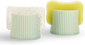 Ceramic Sponge Holder for Kitchen Sink, Sink Caddy Organizer,Dish Sponge Holder for Bathroom, Kitchen,Sink,Farmhouse Kitchen soap Holder and Sink Accessories for countertop,(vingreen)