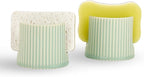 Ceramic Sponge Holder for Kitchen Sink, Sink Caddy Organizer,Dish Sponge Holder for Bathroom, Kitchen,Sink,Farmhouse Kitchen soap Holder and Sink Accessories for countertop,(vingreen)