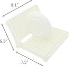 EIKS Foldable Drying Rack for Vegetable Fruit and Tableware, Kitchen Sink Organizer