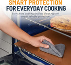 Oven Liners for Bottom of Oven - 2 Pack Large Heavy Duty Mats, 17”x25” Non-Stick Reusable Liner for Electric, Gas, Toasters, Grills - BPA & PFOA Free Kitchen Accessory to Keep It Clean (Copper)