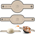 Silicone Bread Sling Oval and Round, 2Pcs Non-Stick Reusable Bread Sling, Sourdough Tools & Dutch Oven Accessories, Gray
