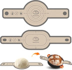 Silicone Bread Sling Oval and Round, 2Pcs Non-Stick Reusable Bread Sling, Sourdough Tools & Dutch Oven Accessories, Gray