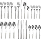 Silverware Set 20-Piece Stainless Steel Flatware Set for 4 Cutlery Utensil Sets Includes Forks Spoons Knives for Home Restaurant Hotel