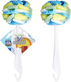 Compac Home Dish Wand Plus Cello, Foam & Scour Sponge Petals Brush and Clean Dishes, Pots, Bottles, & Glassware, 2 Count