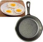 6 Inch Cast Iron Skillet, Small Frying Pan Mini Black Iron Non Stick Frying Pan Small Iron Plate Omelette Pan Egg Pan For Stovetop Oven and Grill(L)