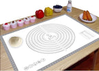 Pastry Dough Mat Silicone Baking Mats for Rolling Out Dough,Kneading Sheet,Silicone Sheet for Kitchen Counter grey, 24 * 32in