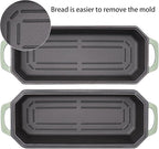 Bread Pan Cast Iron Loaf Pan with Lid Bread Loaf Pan 13x5 Inch Enameled Cast Iron Sourdough Bread Pan,AquaGreen