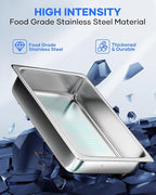 WantJoin Steam Table Hotel Pans - 1/1 Full Size 6 Inch Deep 6 Pack, Stainless Steel Food Storage Container Metal Tray Sets for Commercial Chafing Dishes Restaurant Buffet Catering Supplies