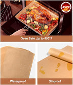 300 Count Parchment Paper Baking Sheets, 9 x 13 Inch, Precut Non-Stick Unbleached Baking Paper Liners for Oven, Grill, Air Fryer, Steaming, Multipurpose for Bread, Cupcakes, Cookies and More