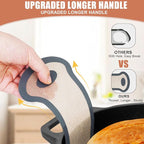 Silicone Bread Sling, Non-Stick & Easy Clean Dutch Oven Baking Mat with Longer Handles, Silicone Baking Sling to Transfer SourDough Easily, Reusable Bread Mat Set