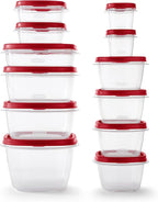 Rubbermaid Assorted Food Storage Container Set - Case of: 1; Each Pack Qty: 24; Total Items Qty: 24