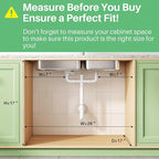 Kitstorack Under Sink Organizer, 2-Pack 3-Tier Height Adjustable Thickened Metal Pull out Cabinet Organizer Shelf, Slide out Storage Drawer Rack for Bathroom Kitchen Pantry Home Laundry Organization
