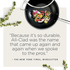 All-Clad Essentials Hard Anodized Nonstick Multi-Pot 7 Quart Oven Broiler Safe 500F Strainer, Pasta Strainer with Handle, Pots and Pans Black