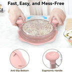 10" Pro Chicken Shredder Tool Twist Large for Kitchen, BPA-Free Food-Safe Meat Grinder, Visible Chicken Breast Meat Shredder with Strong Anti-Slip Bottom & Ergonomic Handle, Pink
