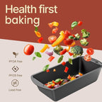 Loaf Pan Set 2-Piece - Deluxe Nonstick Carbon Steel Bakeware for Perfect Bread and Cakes – Dishwasher Safe, Premium Pans for Home Baking