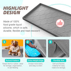 SIKADEER 40" x 22" Under Sink Mat Waterproof, Silicone Mat Kitchen Drawer Shelf and Cabinet Liner, Sink Protector for Kitchen Organizers and Storage, Boot Tray Pet Food Mats