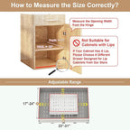 Pull out Cabinet Organizer,Width (23"-31") and Depth (17"-24") Expandable With 5 Rails,No Drill Adjustable Slide out Drawers for Kitchen,Pantry,Adhesive Roll out Shelves,for Cabinets Without Lip,White