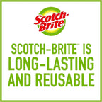 Scotch-Brite Glass and Water Bottle Brush, Long-Lasting,Safe on Glassware,Shaker Bottles,Food Processors & More,Non-Slip Handle, Durable,Reusable,Clean in Top Rack of Your Dishwasher (Pack of 6)