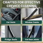 Crevice Cleaning Brush Set – 6Pcs Hard Bristle Cleaning Tools for Grout, Tile Floors, Gaps & Narrow Spaces – Small Grout Scrub Brush for Cleaning Bathroom, Shower, Window Tracks, Kitchen