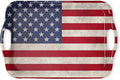 Serving Tray Decorative Tray with Handles Multi-Purpose Rectangular Serving Trays for Restaurant, Parties, Coffee Table, Kitchen - American Flag
