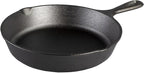 Lodge Seasoned Cast Iron Skillet - PFAS-Free, Non-Toxic Cookware - Use with an Oven, Stove, Grill, or Campfire - Naturally Non-Stick & Oven Safe - 9 Inches