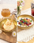 bUCLA 50Pack 10oz Gold Plastic Bowls - Disposable Plastic Salsa Bowls Premium Heavy Duty - Ideal for Wedding &Party