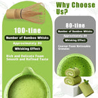Matcha Whisk Set,5 Pcs Matcha Set,Matcha Kit for Ceremony,Tradition Tea Set for Making Breakfast/Latte,Matcha Whisk Set with Bowl(Chawan)/Whisk and Stainless Sifter,Gift for Family/Friend